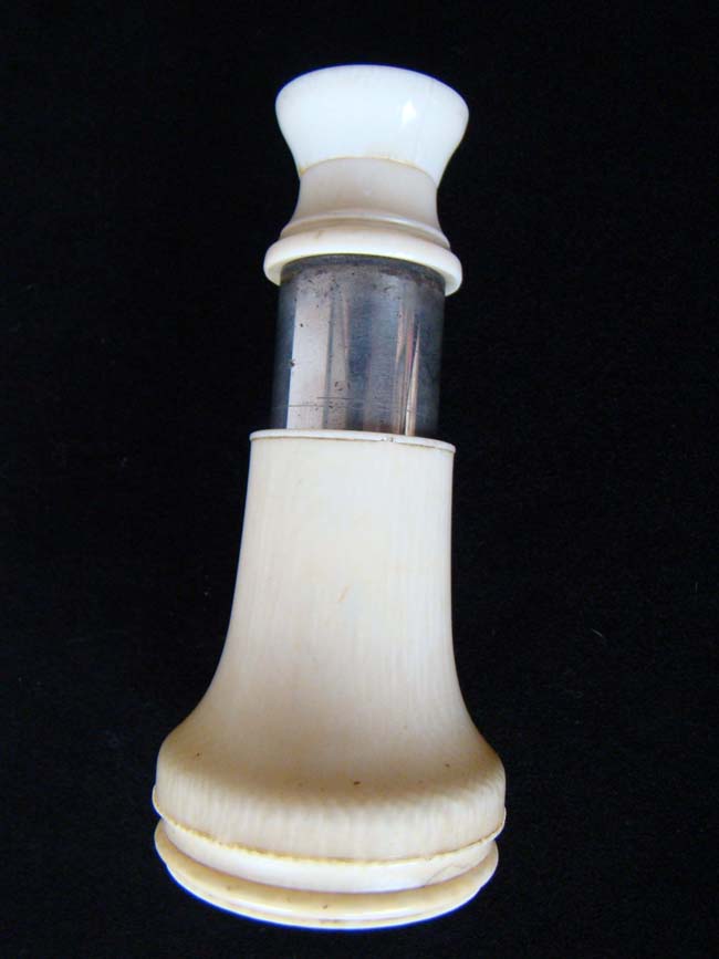 An early 19th century single draw Ivory Monocular